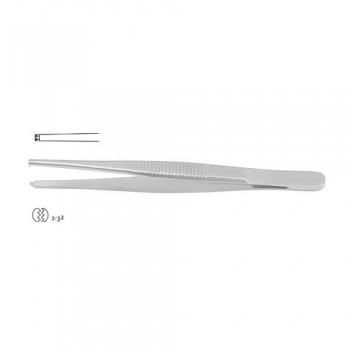 Dissecting Forceps 2 x 3 Teeth Stainless Steel, 15.5 cm - 6"
